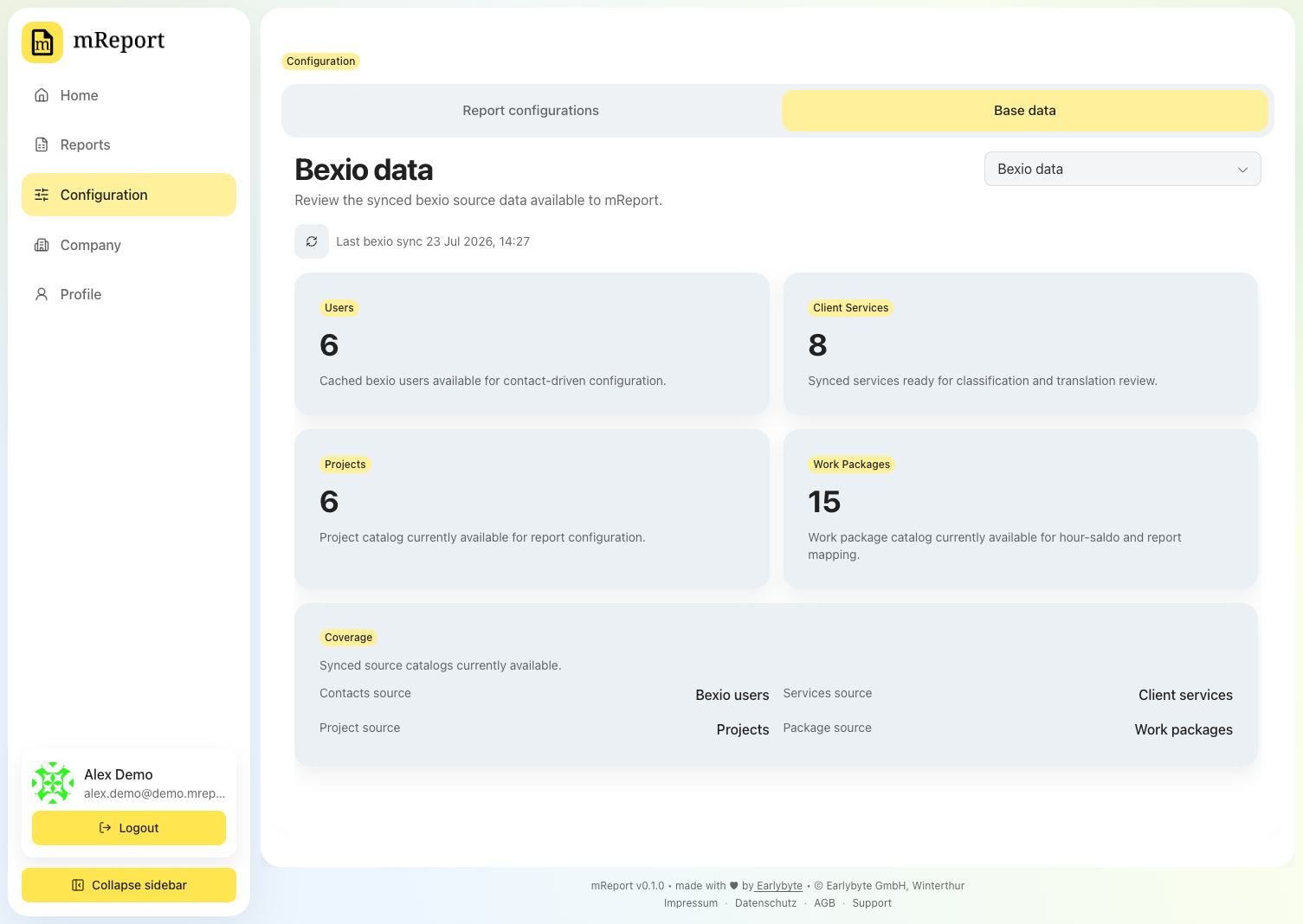 bexio data