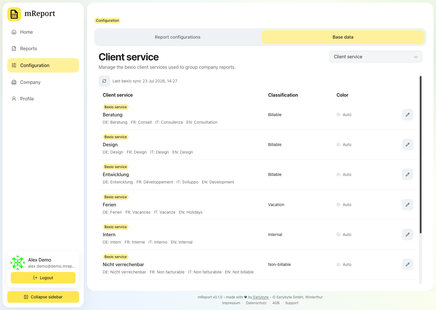 Client services