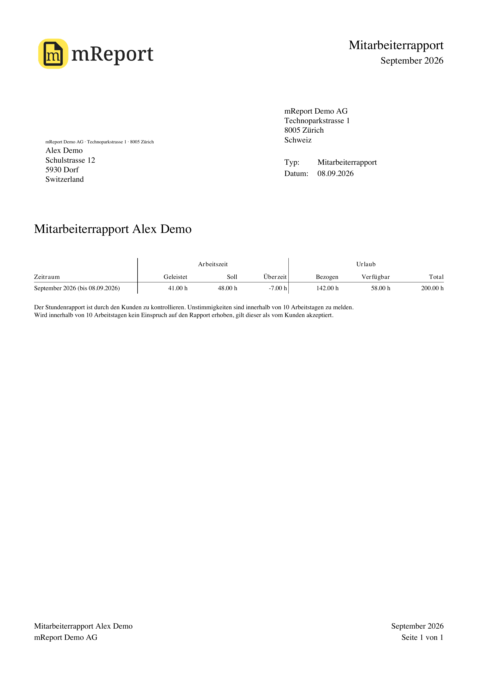 Rapport collaborateur en PDF